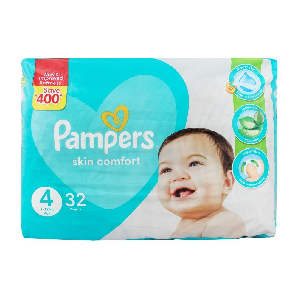 Pampers Baby Diapers Medium (32 Pieces)
