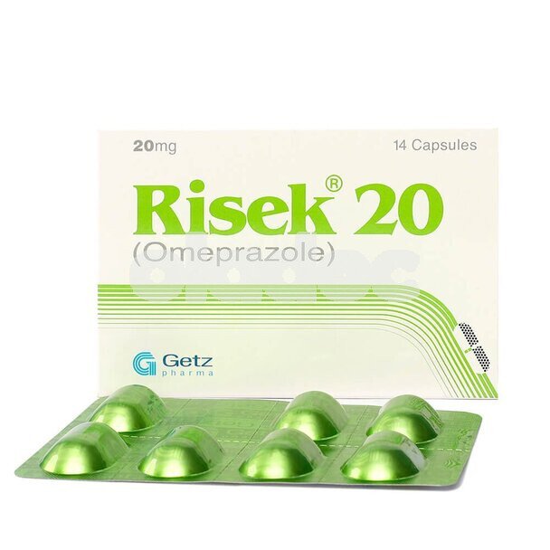 Risek Capsule 20 mg (14 Capsules)